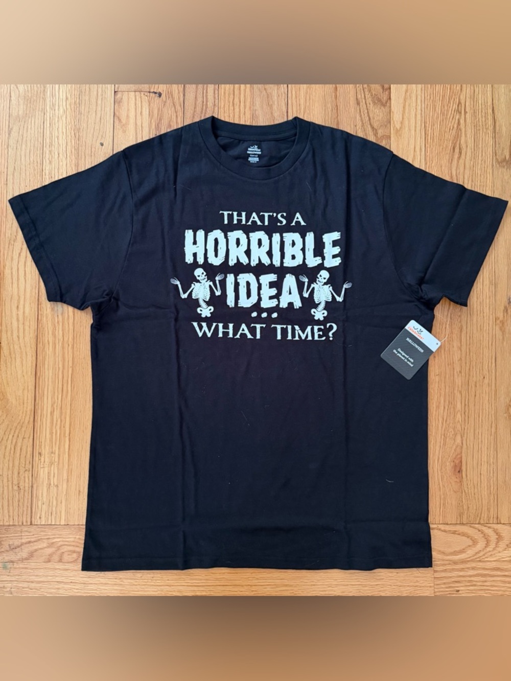 SOLD - Black Graphic Tee - "That's A Horrible Idea"